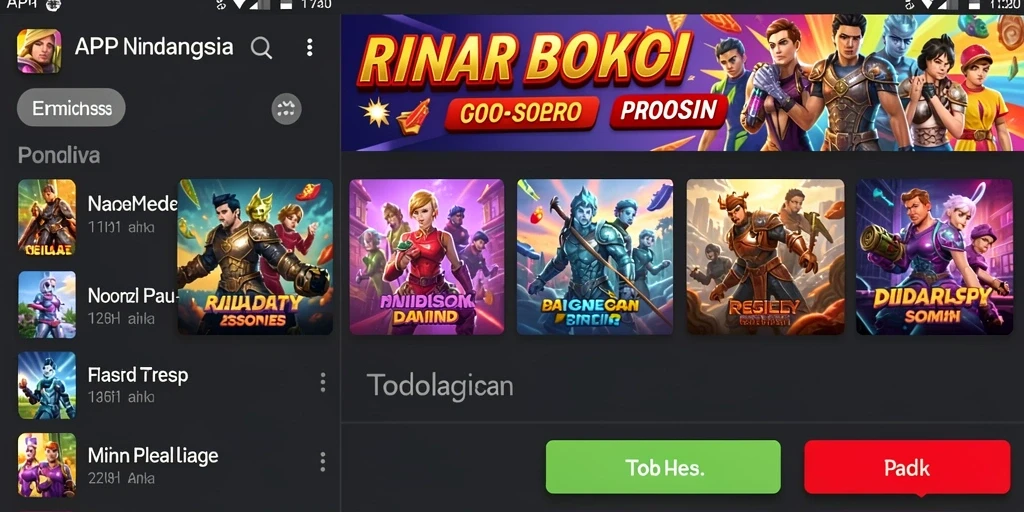Tampilan awal permainan yang menarik perhatian.