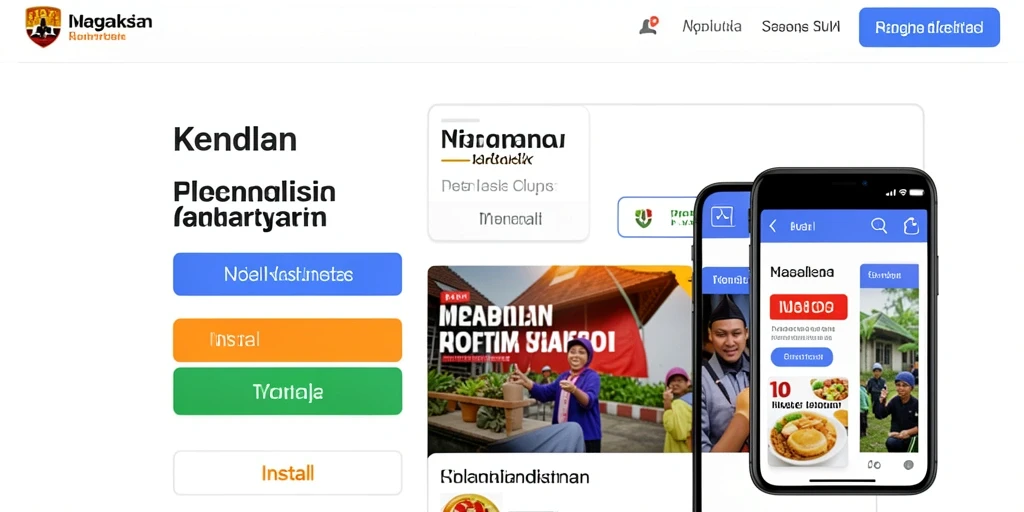 Tampilan level yang menawan dan penuh warna.