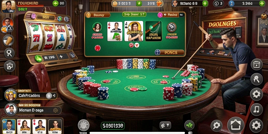 Tampilan awal aplikasi MENANG123 yang menarik.