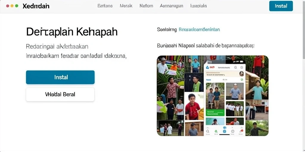 Tampilan beranda yang menawan dan mudah dinavigasi.