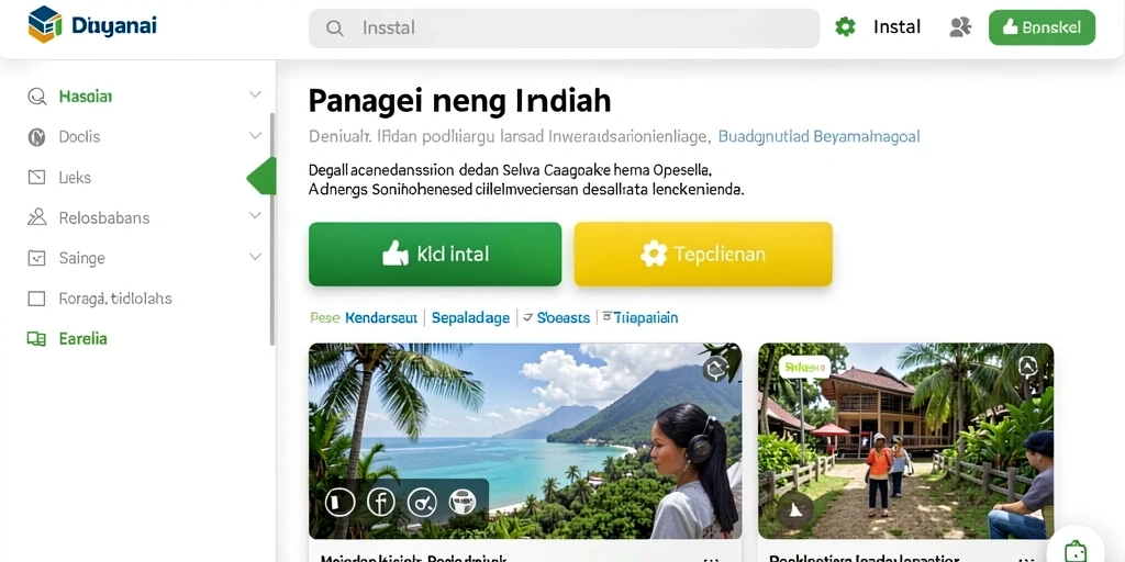 Tampilan antarmuka yang user-friendly dan mudah dipahami.