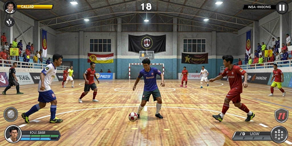 Screenshot RAJAMPO menampilkan karakter utama dalam aksi.