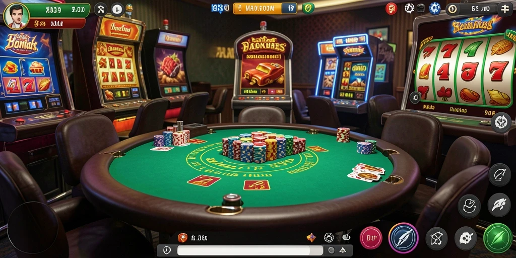 Tampilan menu utama V07 yang menarik.