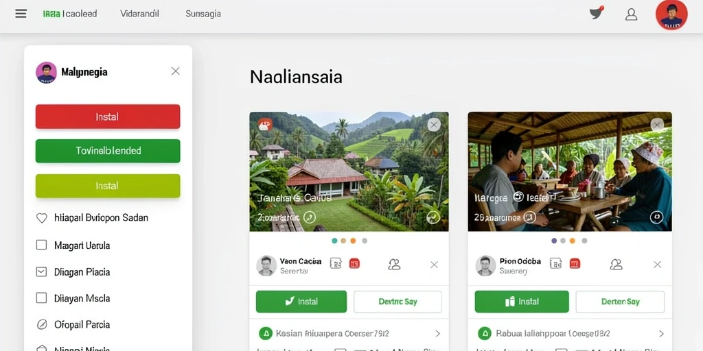 Tampilan antarmuka yang menarik dan user-friendly.